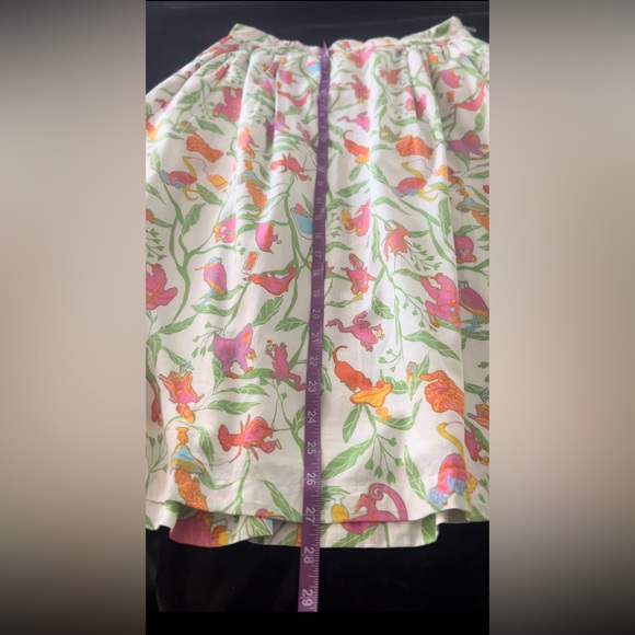 Modcloth A-Line Pink and Green /Skirt Resort Wear - Picture 8 of 9